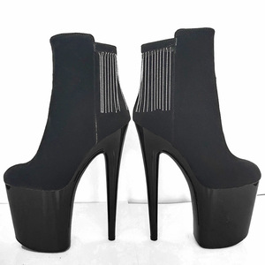 Botine Femme Talons Tacones Mujer 20CM Stripper Shoes Heels Ladies Tassel Pole Dance Shoes <b>Platform</b> Women's <b>Boots</b> - Product Image 4