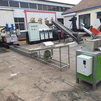 Nouvelle extrudeuse à double vis pour le recyclage des déchets plastiques, granulateur de recyclage, contrôle PLC, moteur haute puissance pour PP PE PVC PET ABS