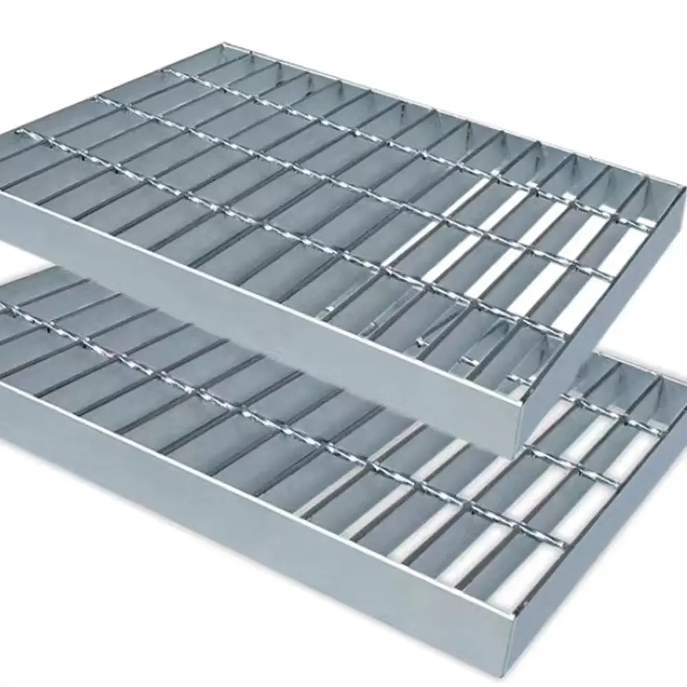 Layanan panjang baja GI parutan panas dicelup galvanis bar grid panel standar baja tugas kisi lantai untuk tempat parkir
