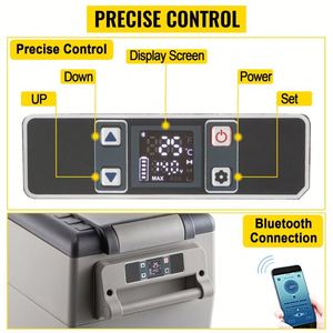 1.23Cuft Compressor Portable 35L Small Refrigerator Cooler <b>Freezer</b> Home and <b>Car</b> <b>Fridge</b> 8BXYSSCZBXSH-CF351V2 Refrigerator Cooler - Product Image 5
