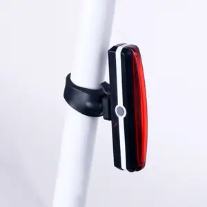 防水USb充电usb自行车尾灯变色COB白色红色发光二极管自行车尾灯