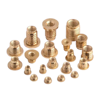 Inserts Cetakan Injeksi Kuningan Kustom, Insert Ulir Knurled, Mur M2 M6 M8 untuk Plastik, Otomotif, Kesehatan, dan Bagian Pertambangan