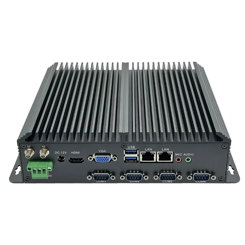 Intel Core 6th & 7th Gen i3 i5 i7 Fanless Industrial PC 6COM-2LAN-6USB GPIO 9 ~ 36V DC DDR3 8GB 512GB H-D spinotti VGA UK/US/EU JP