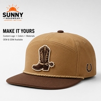 Topi Snapback Unisex Custom Logo Cetak, Topi Hip Hop Dengan Bordir 3D Pinggiran Datar 6-panel, Topi Olahraga Katun Murni Untuk Dewasa