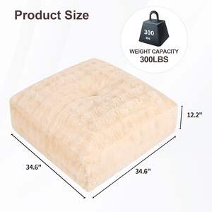 أريكة أرضية كسولة مع ملء رغوة الذاكرة قابل للتعديل أريكة أرضية كسولة مجلس أريكة عربية كرسي أرضي مصنع - Product Image 3