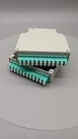 Boîtier de distribution fibre optique 12 ports 24 fibres sur rail DIN, LC Duplex Multimode OM3, boîtier terminal en métal avec pigtail pour réseau