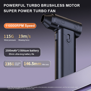 Souffleur d'air électrique portable 110000 tr/min, rechargeable, pour le nettoyage de la poussière à la maison et en voiture - Product Image 2