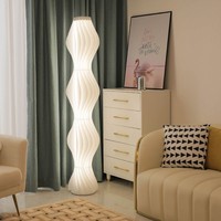 Lampe sur pied LED moderne nordique CSLIDO, lumière LED élégante et créative pour la décoration du salon, abat-jour en métal original