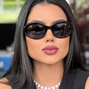 European and American Children's Unisex Oval <b>Sunglasses</b> 2024 New Retro Fashion UV400 Protection - Product Image 3