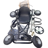 Vente en gros usine : Kit complet de châssis et accessoires en fer pour kart de drift moto à quatre roues 168CC, avec pneus de route de 6 pouces, pour course et DIY
