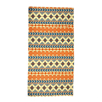 Serviette de plage en microfibre de daim compressée antimicrobienne, résistante au sable, avec poche, motifs floraux imprimés et logo personnalisé