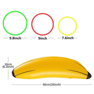 Nicro 9 piezas despedida de soltera niñas salir por la noche para jugar engrosado PVC gigante inflable Banana <span class=keywords><strong>Ring</strong></span> Toss despedida de soltera Prop juegos de juguete - Product Image 2