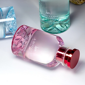 Botella de Perfume de Vidrio Cristalino con Fondo Volcánico, Sin Intermediarios, 30, 50, 100 ml, Personalizable OEM, a Prueba de Fugas, de Fábrica, MOQ 100, Envío Rápido - Product Image 3