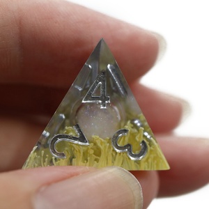 Dés polyédriques en résine à bords tranchants, accessoires de donjons et Dragons, nouvelle collection <span class=keywords><strong>2022</strong></span> - Product Image 6