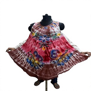 Robe parapluie décontractée d'été 100% PU unie à taille basse et ornée de perles - Product Image 2