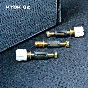 KYOK QZ 3合1可调家具连接器配件五金，带螺栓和螺母