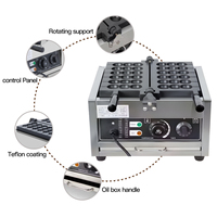 Vente chaude Commercial Électrique Brochette Gaufrier En Acier Inoxydable Waffleballs Brochette Maker Machine