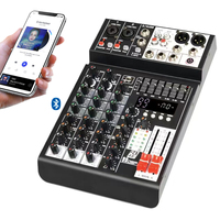 Console de mixage audio professionnelle XTUGA EQ4 Performance Console de mixage 4 canaux Interface live USB karaoké avec 99 DSP