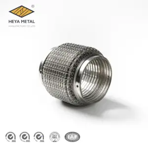 45x120mm Exhaust Pipe Connectors Cheap Flexible For Car Stainless Steel Mesh Braided Exhaust Flex Tube