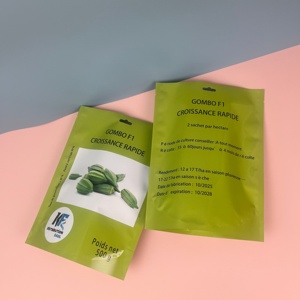 Sacchetti Personalizzati per Semi di Verdure con Stampa Fronte-Retro Termosaldabili Confezioni per Alimenti Sacchetti per Semi di Gombo - Product Image 4