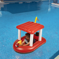 Flotteur gonflable pour piscine sur le thème de la lutte contre les incendies Zone Tech pour enfants et tout-petits, en plastique, 67"L x 36"W, capacité 100 kg, jouet aquatique pour garçons et filles