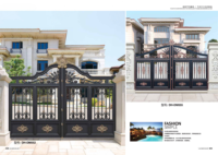 Vente à chaud de portes de sécurité au design moderne en alliage d'aluminium sécurisé caractéristiques antivol antidéflagrantes entrée avant de la villa finie