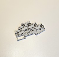 Bloc de bornes Siemens de qualité italienne supérieure, gris, 32A 800V, connexion à vis, cuivre étamé, plastique PA 6.6, modulaire