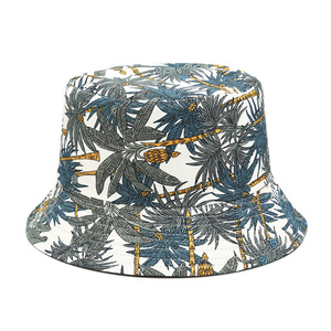 Europa y América Nuevo Patrón de árbol de plátano tropical Impreso Gorra de pescador de sol Sombrero de cubo - Product Image 6