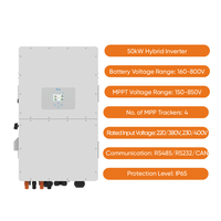 Sistema de Energía Solar de 50kW 100kWh con Inversor Híbrido y Almacenamiento de Batería para Edificios Comerciales y Fábricas