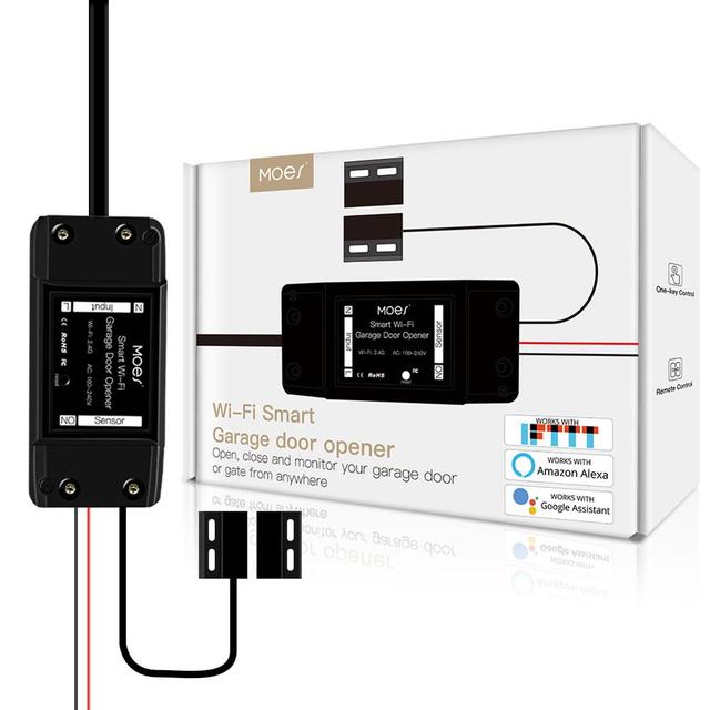 Universal Tuya Smart Garage Door Opener Controller Remote Security Monitor Wifi Voice Control Alexa Acho google Home