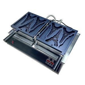Machine à gaufres en forme <span class=keywords><strong>de</strong></span> <span class=keywords><strong>tour</strong></span> commerciale, électrique, personnalisée, 3 pièces, pour faire des crêpes en forme <span class=keywords><strong>de</strong></span> <span class=keywords><strong>tour</strong></span> <span class=keywords><strong>de</strong></span> Paris, revêtement antiadhésif - Product Image 1