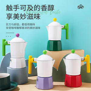 Amz Hew Factory, venta al por mayor, estufa de inducción de estilo italiano, <span class=keywords><strong>cafetera</strong></span> Espresso portátil de aluminio, <span class=keywords><strong>cafetera</strong></span> Moka Pot - Product Image 2