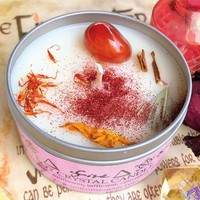 Set Hadiah Lilin Aroma Mewah dari Lilin Kedelai dalam Stoples 6 Pcs dengan Bunga Kering Ramah Lingkungan untuk Pernikahan Natal Liburan Dekorasi Rumah