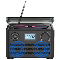 Lecteur CD rétro avec entrée USB et télécommande avec écran, sortie 3W, cadeau idéal pour la maison, haut-parleur sans fil et radio FM portable