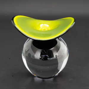 Украшение для дома, зеленая антикварная ваза из муранского стекла, аксессуары, современная стеклянная ваза