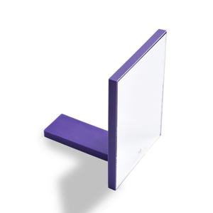 Private Hot Selling Custom <b>Rectangle</b> Purple Color Handheld Portable Folding Plastic <b>Mirror</b> - Product Image 5