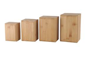 JQ kotak memori kenang-kenangan kayu kuat bambu besar Urn hewan peliharaan untuk Funerals dan <span class=keywords><strong>Memorials</strong></span> - Product Image 5