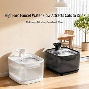 Fontaine à eau pour animaux domestiques, 3,2 L, automatique, intelligente, sans fil, alimentée par batterie, plateau en acier inoxydable, pour chat, chien, plusieurs animaux, intérieur, maison - Product Image 6
