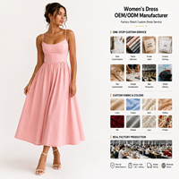Robe longue élégante et décontractée en lin rose de luxe pour femme, sans manches, collection automne 2026