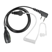 Oreillette filaire de haute qualité avec tube acoustique et microphone PTT pour talkies-walkies Kenwood TK370 TK3160 NX340