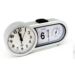 New Classic Retro Turning Page Quartz Digital Flip Down Clock termometri per interni numero digitale orologio da tavolo analogico