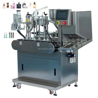 Máquina Llenadora y Tapadora de Botellas de Vidrio y Plástico Totalmente Automática, Controlada por PLC, para Aplicaciones de Bebidas y Productos Químicos