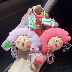 Nouveau 2025, Pendentif de sac de voiture et porte-clés, de haute qualité, durable, écologique, personnalisé, créatif à motif de dessin animé, petit cadeau, vente en gros, écologique - Product Image 3