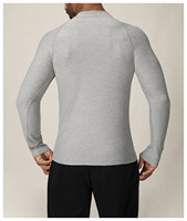 Camiseta Deportiva de Manga Larga para Hombre, Nueva Colección 2026, Secado Rápido, para Running y Fitness, Cuello Redondo, Informal, 89% Poliéster + 11% Elastano