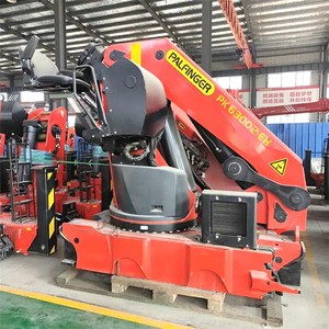 Grue de chantier montée sur camion Spk60002, capacité de levage de 20,6 tonnes, grue à flèche articulée pliable avec une hauteur de levage de 18 m - Product Image 2