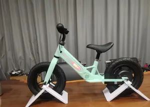 Bicicleta elétrica de equilíbrio para crianças, quadro de liga de magnésio para bicicleta elétrica de 12 polegadas 24v 200w