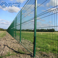 Panel de Malla de Alambre Soldado Rígido Curvo en 3D, Valla de Acero Galvanizado por Inmersión en Caliente, Valla de Seguridad para Exteriores y Patios Traseros