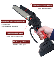 Nouvelle tronçonneuse miniature portable de qualité industrielle de 6 pouces, sans fil, rechargeable, électrique, pour la découpe du béton