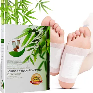 Bantalan kaki bambu detoksifikasi, pereda tidur menghilangkan stres, racun tubuh pembersihan dalam, Koyo kaki