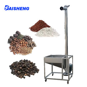 Hot bán xách tay băng tải trục vít với Phễu, thép không gỉ nghiêng ăn băng tải trục vít cho ngành công nghiệp thực phẩm - Product Image 4